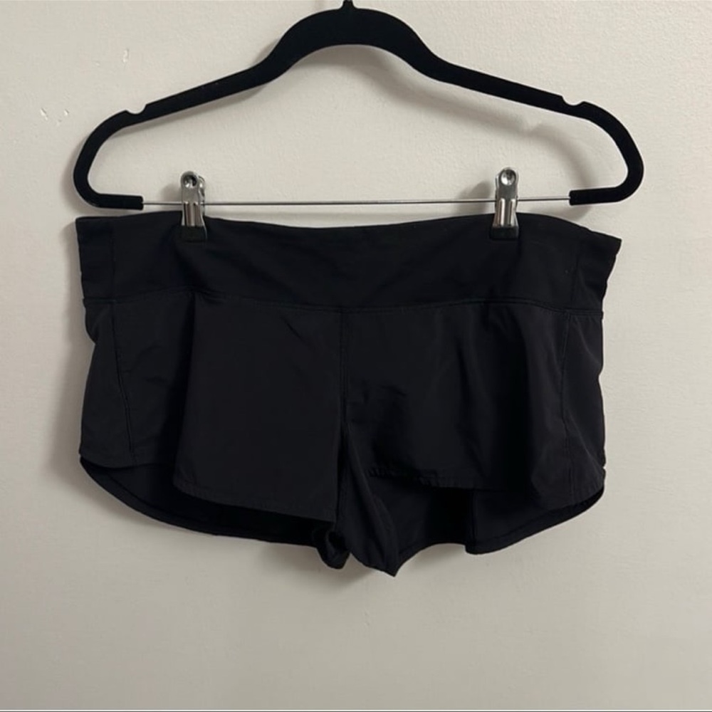 Women's Black Athletic Speed it up Shorts - Performance Workout Bottoms